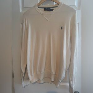 Polo by Ralph Lauren Men's Off-White Crewneck Sweater